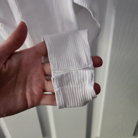 White bodysuit with ruffle straps - Picture 4 of 6